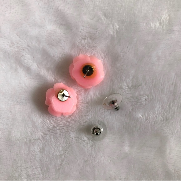 Pink Rose Studs - Picture 6 of 9